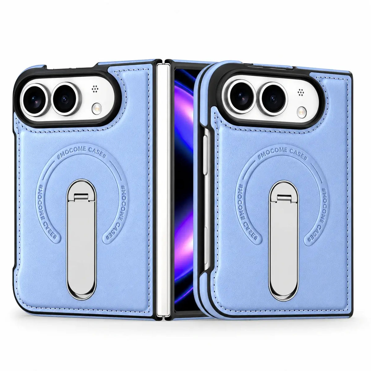 Luxury Leather Magnetic Ring Stand Case for iPhone Ultra